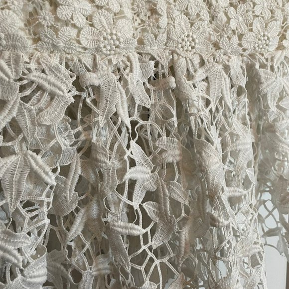 ARTELIER NICOLE MILLER Lace Peplum Top - Picture 7 of 8